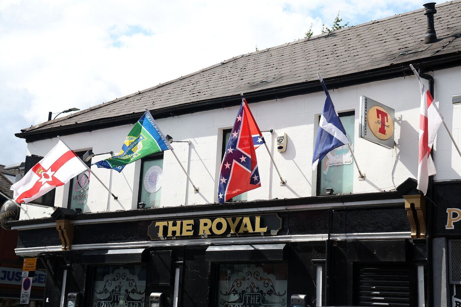 Call for Confederate flag to be removed from Belfast bar The