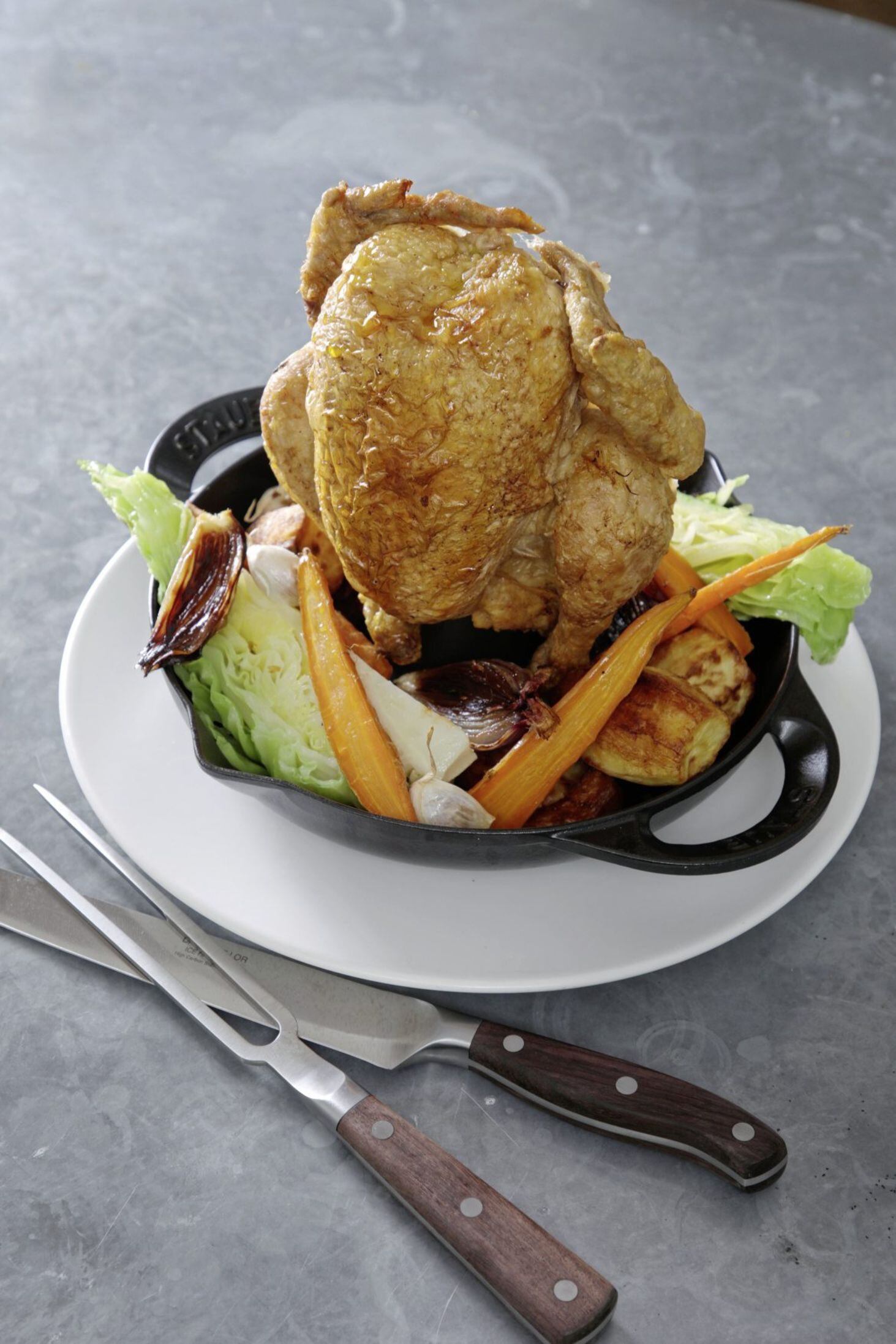 Staub - Cast-Iron Vertical Chicken Roaster