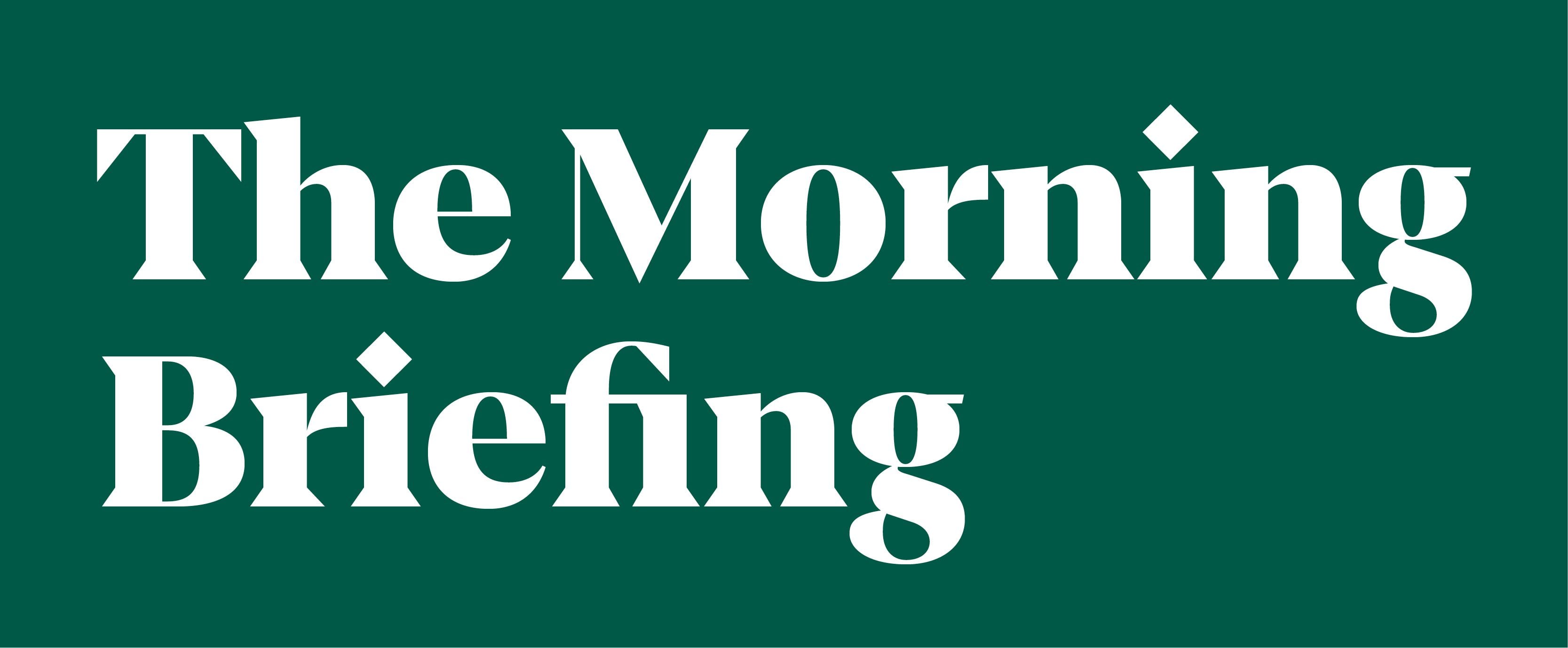 The Morning Briefing newsletter banner