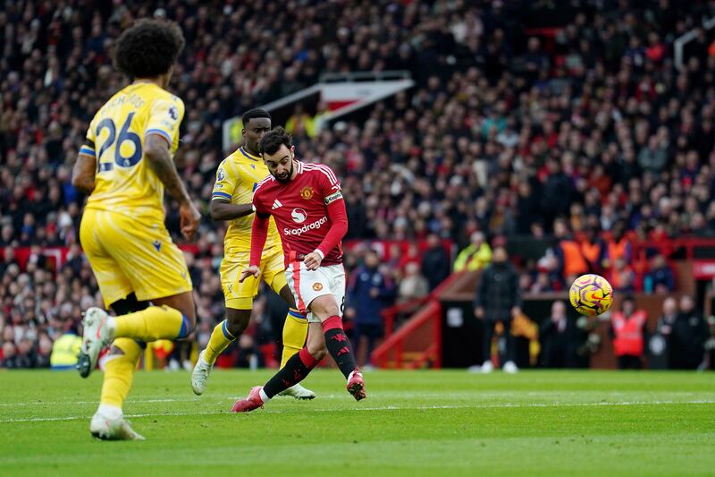 Bruno Fernandes could not find the net