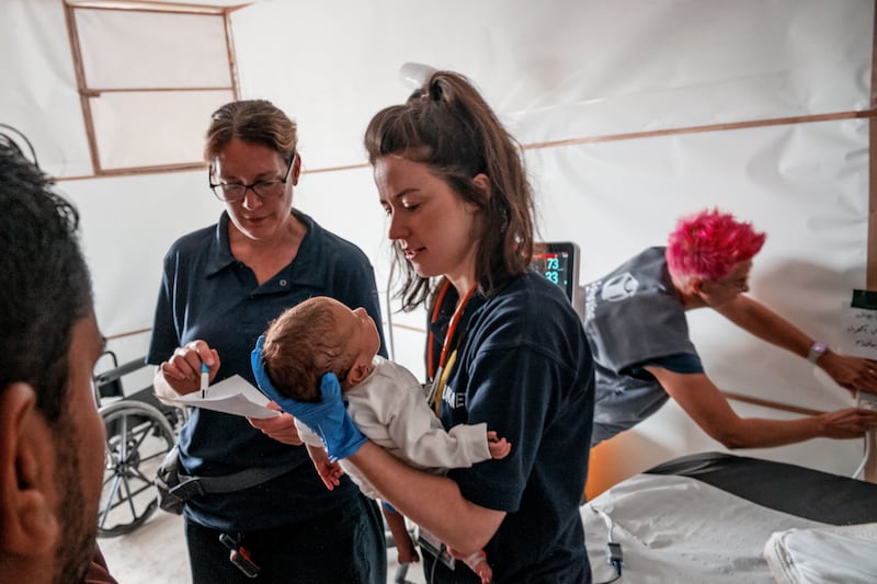 Children’s nurse Kathleen Shields was deployed to Gaza earlier this year with Manchester-based frontline medical charity UK-Med (FCDO)