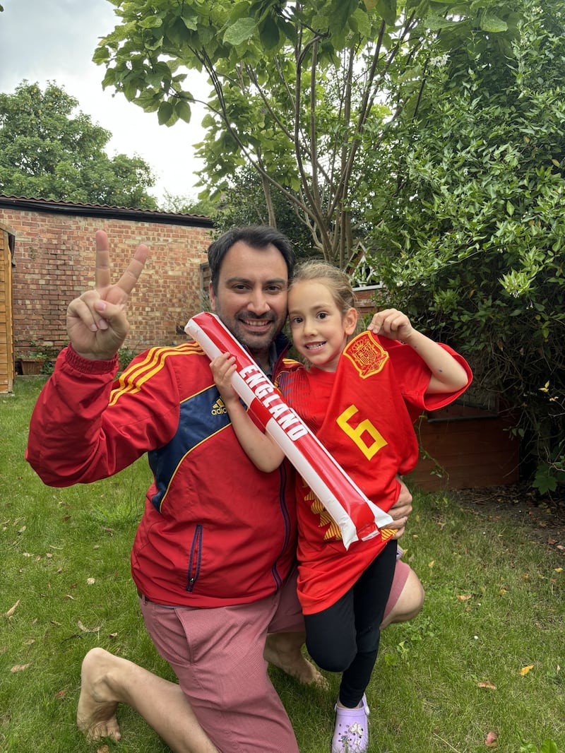 Eugenio Garcia said his eldest daughter Alba will be supporting Spain during the Euro final