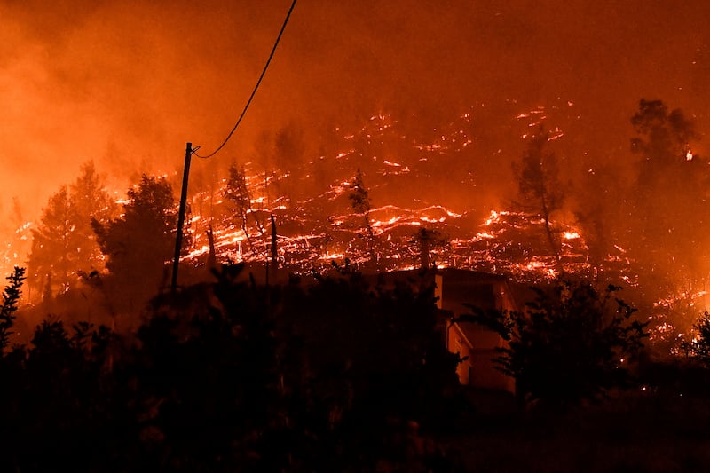 The fire is now largely under control (AP)