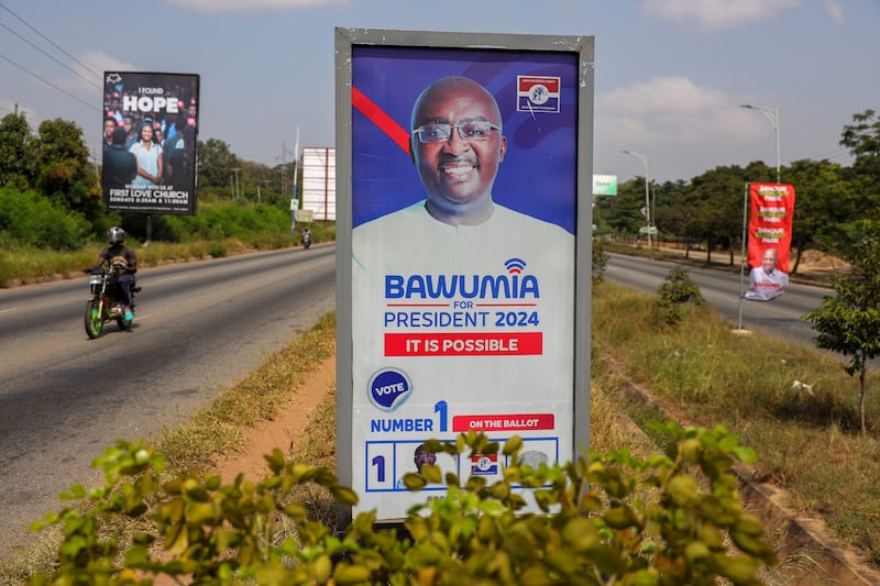 Vice President Mahamudu Bawumia is seeking the top job – but some analysts say there is little difference between the pledges of the two main candidates (AP)