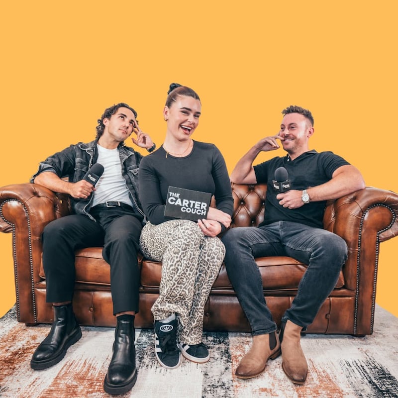 The podcast where laughter is a family affair with singers Nathan and Jake Carter, alongside Ireland's favourite dancer, Karen Byrne