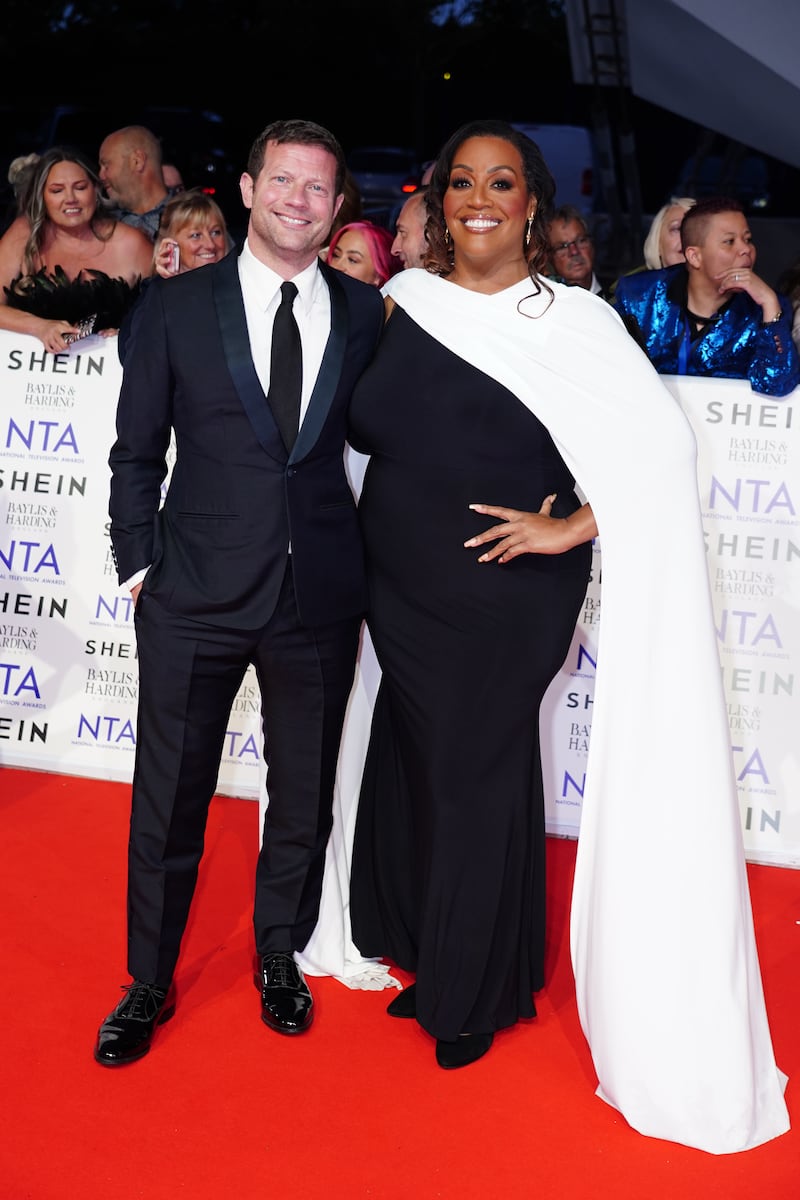 Dermot O’Leary and Alison Hammond arrive for the National Television Awards at the O2 Arena, London. Picture date: Wednesday September 11, 2024.