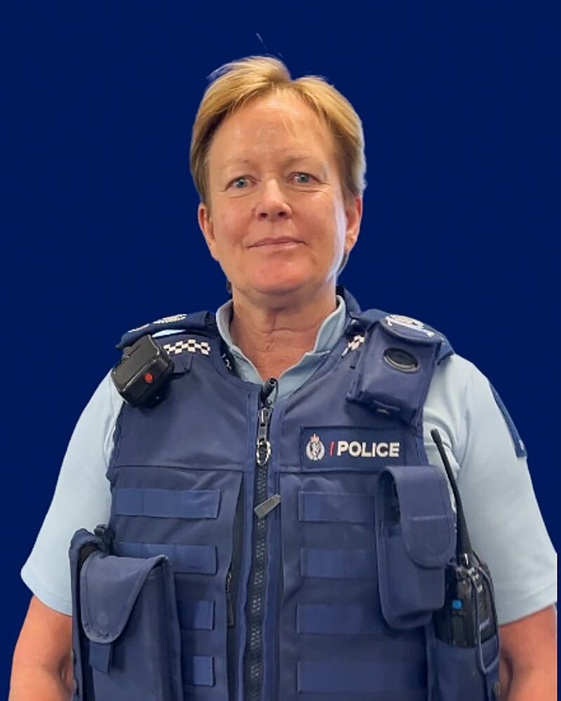 Senior Sergeant Lyn Fleming died after a driver ran her and a colleague down as they patrolled on foot in Nelson in the early hours of New Year’s Day (New Zealand Police/AP)