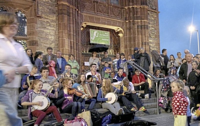 A highlight of Derry's year as first ever UK City of Culture was the staging of the All Ireland Fleadh Cheoil. Picture by Margaret McLaughlin