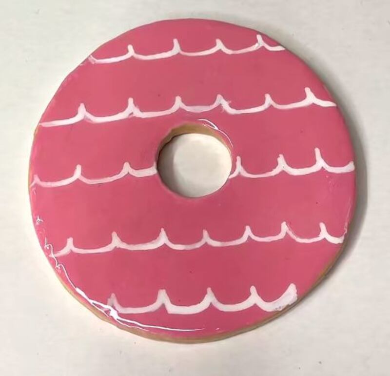 Party Ring coaster made by Hayley Tomlinson