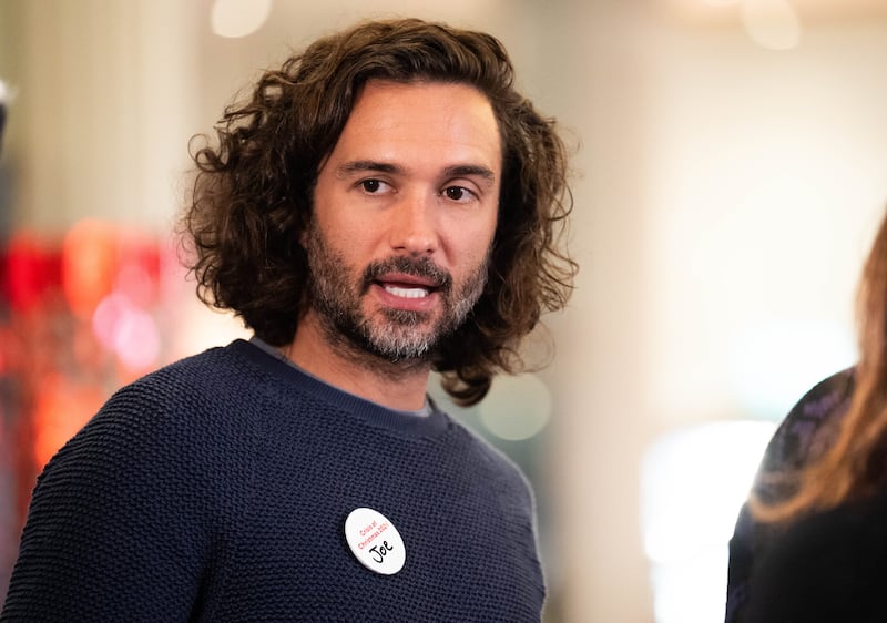 Joe Wicks at the opening of Crisis’s Christmas services at a London hotel