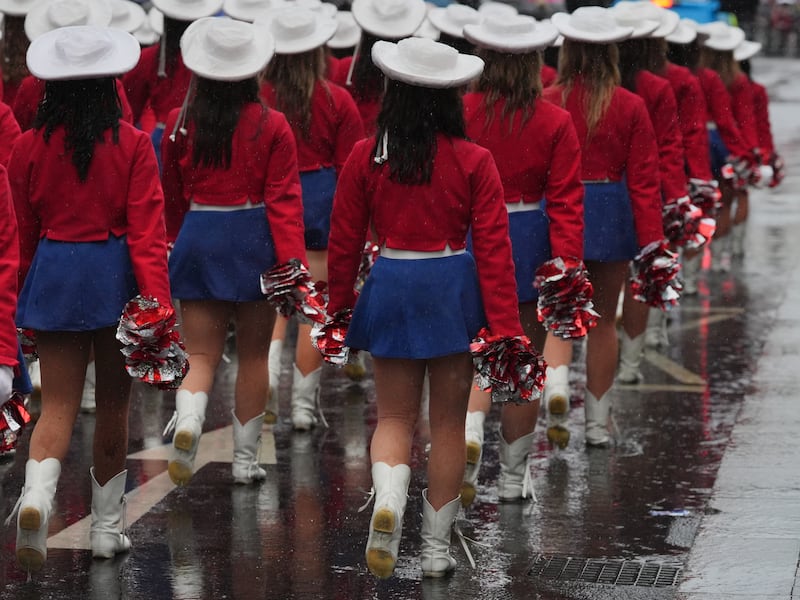 Performers during the New Year’s Day Parade in central London