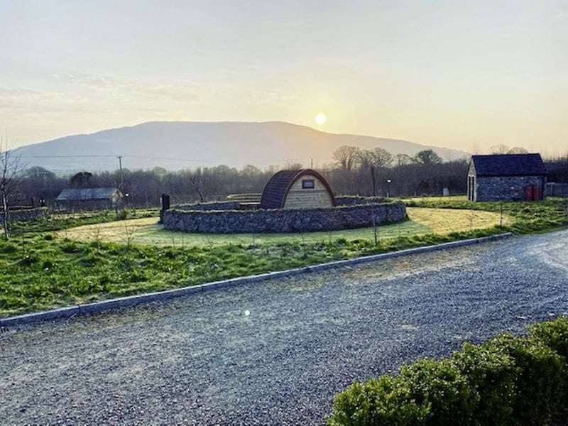 Dawn breaks over Slieve Gullion. 