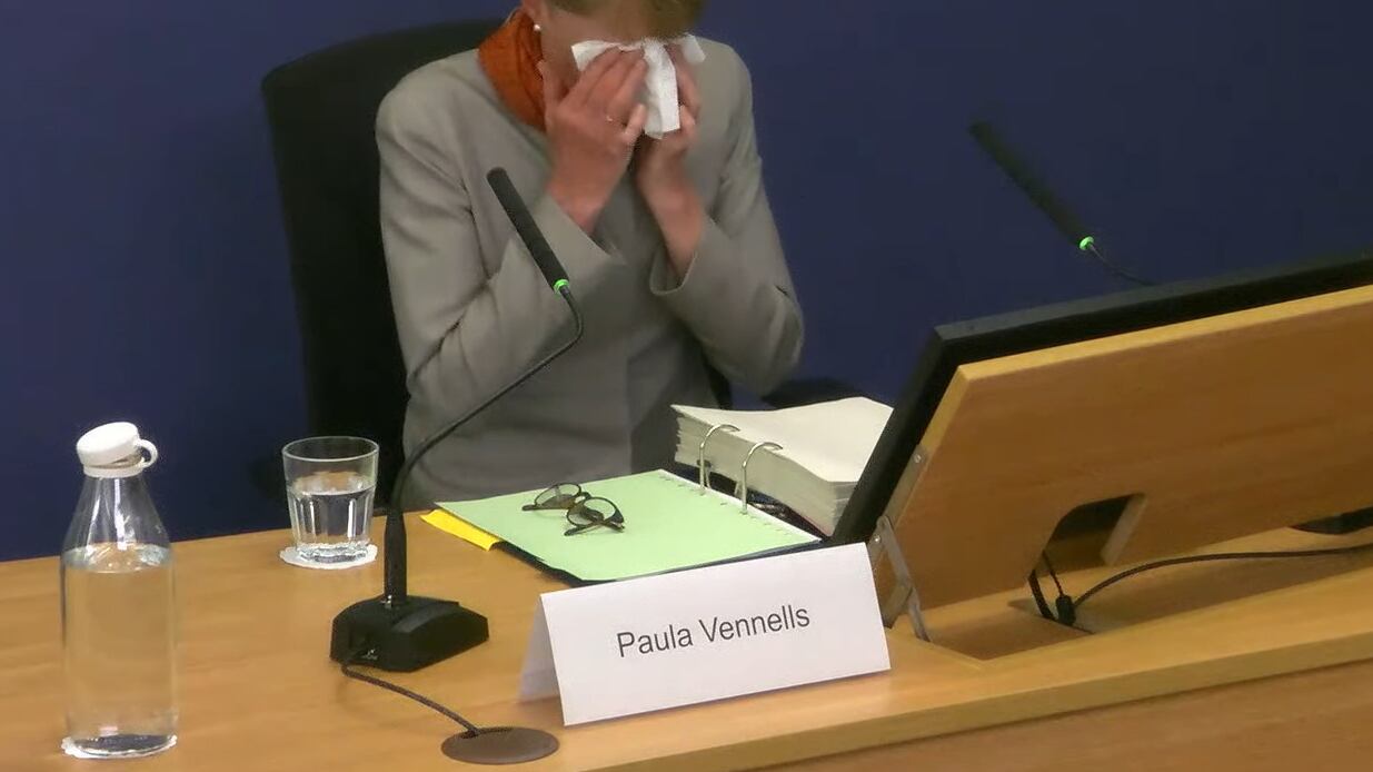 Paula Vennells broke down in tears during her evidence on Wednesday
