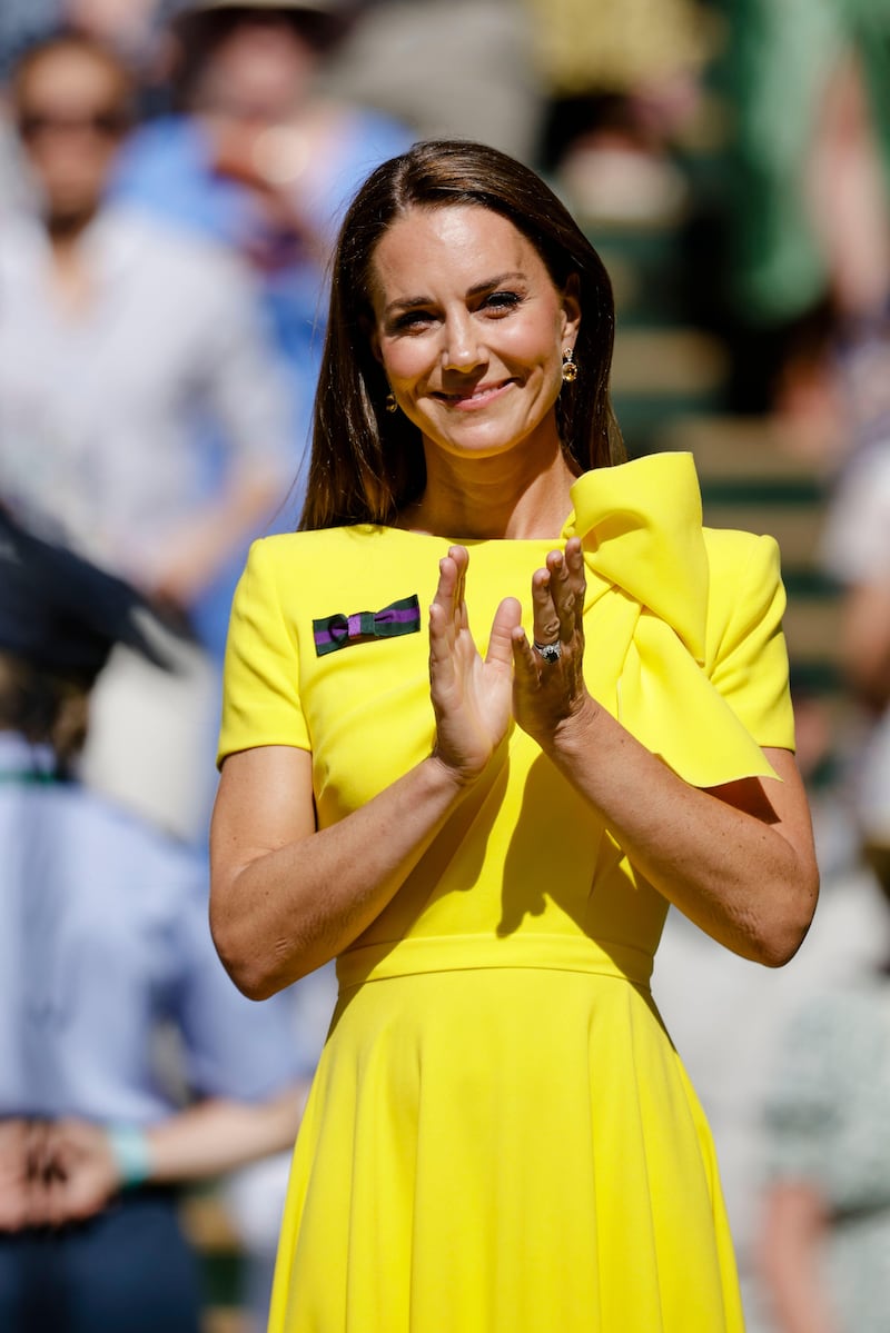 Kate has frequently worn Roksanda, notably at the Wimbledon Ladies’ Final in 2022