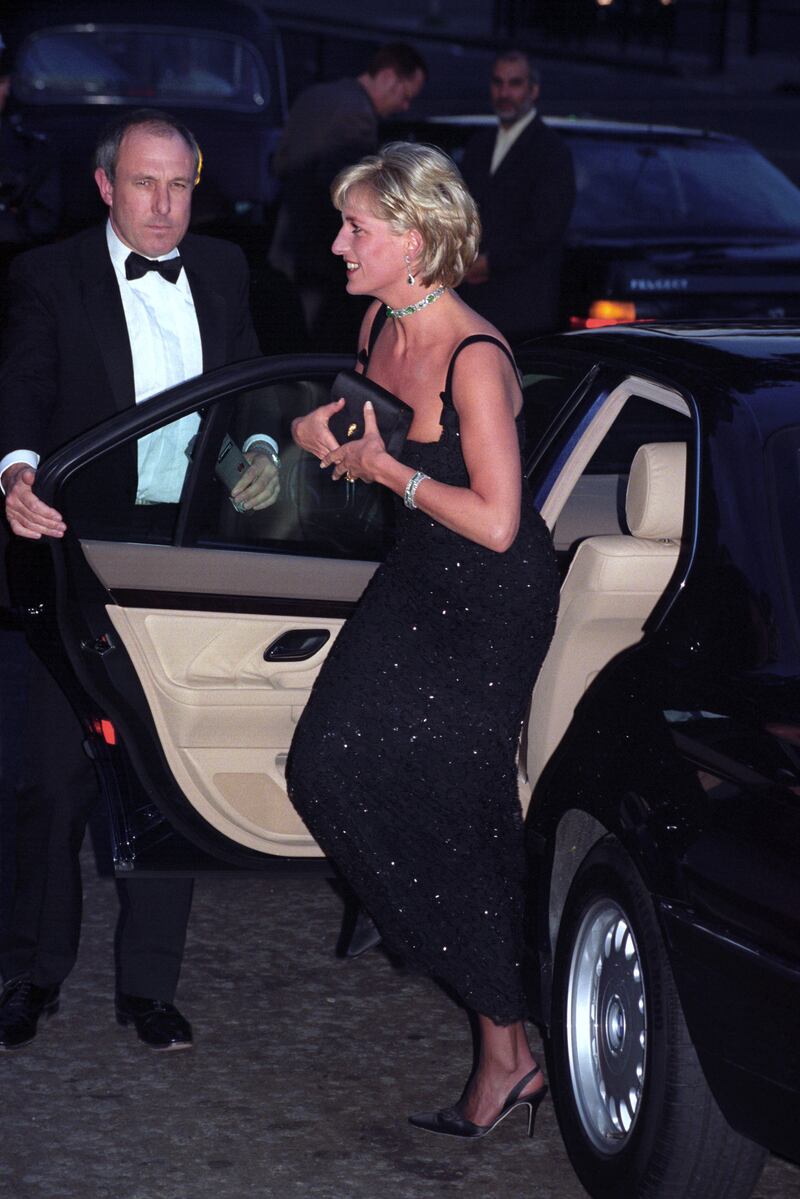 Diana, Princess of Wales holding an Anya Hindmarch clutch