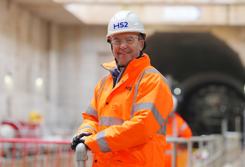 Mark Wild visited the Old Oak Common site during his first day as HS2 CEO