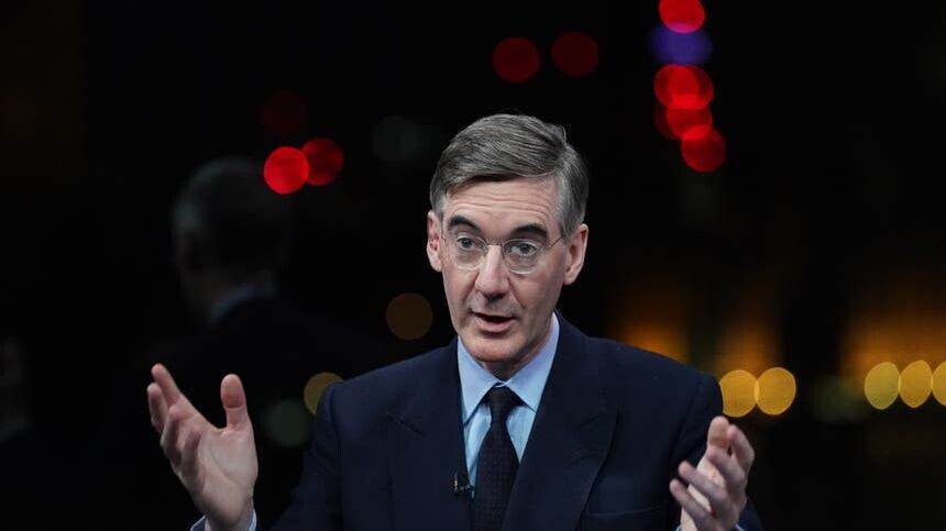 Jacob Rees-Mogg attacked the government over the Retained EU Law (Revocation and Reform) Bill (Stefan Rousseau/PA)
