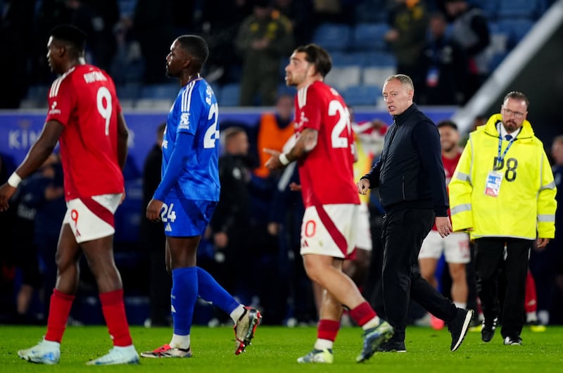 Steve Cooper, right, admitted Leicester’s defeat hurt