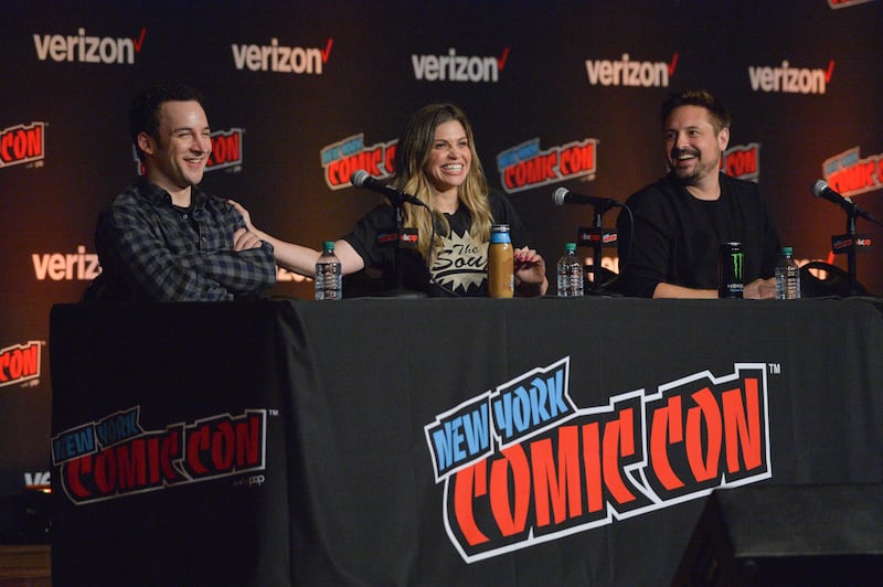 Ben Savage, Danielle Fishel and Will Friedle attend New York Comic Con in 2018 (