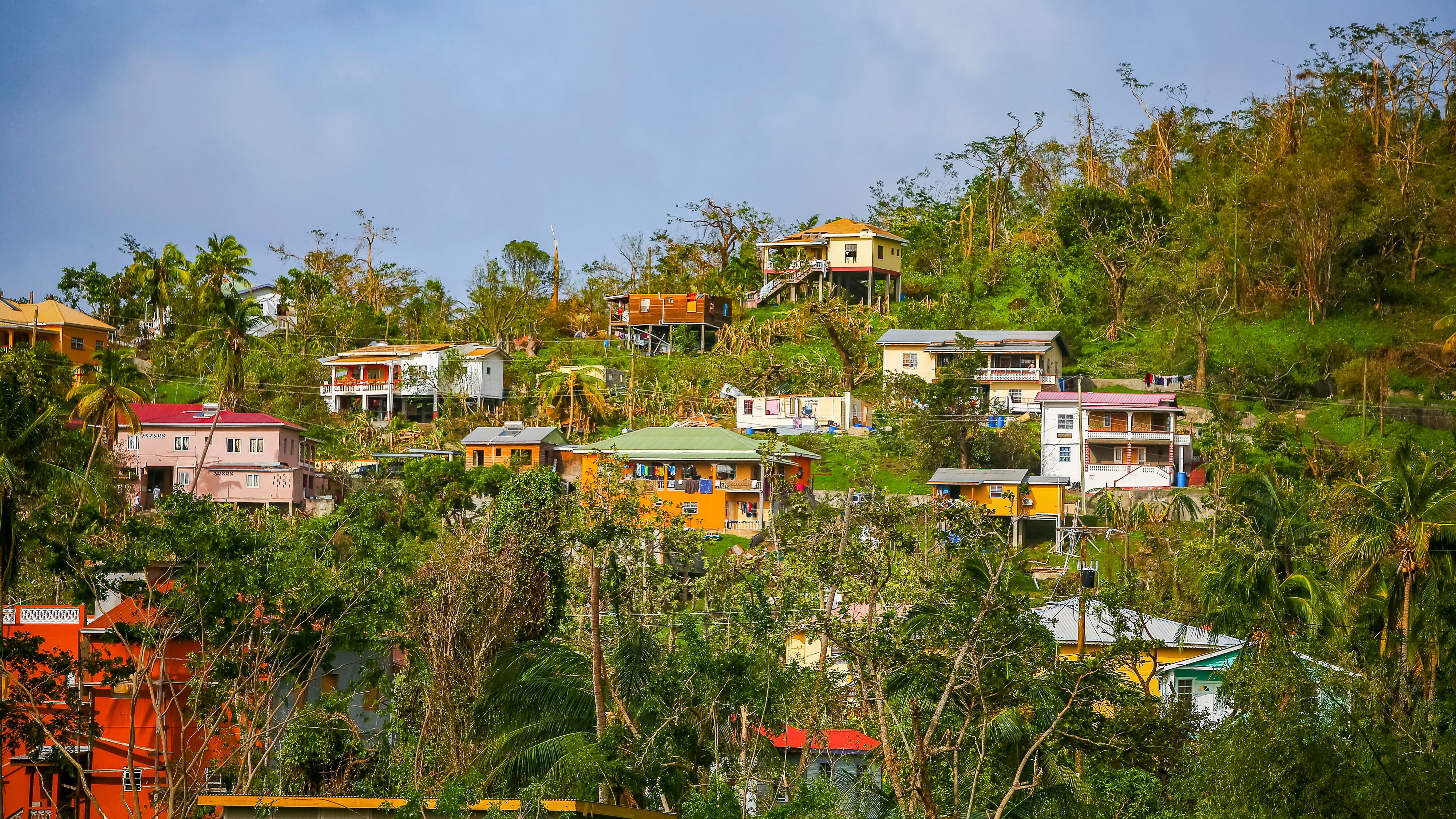 Many houses were damaged by Hurricane Beryl in St. Patrick, Grenada (Haron Forteau/AP)