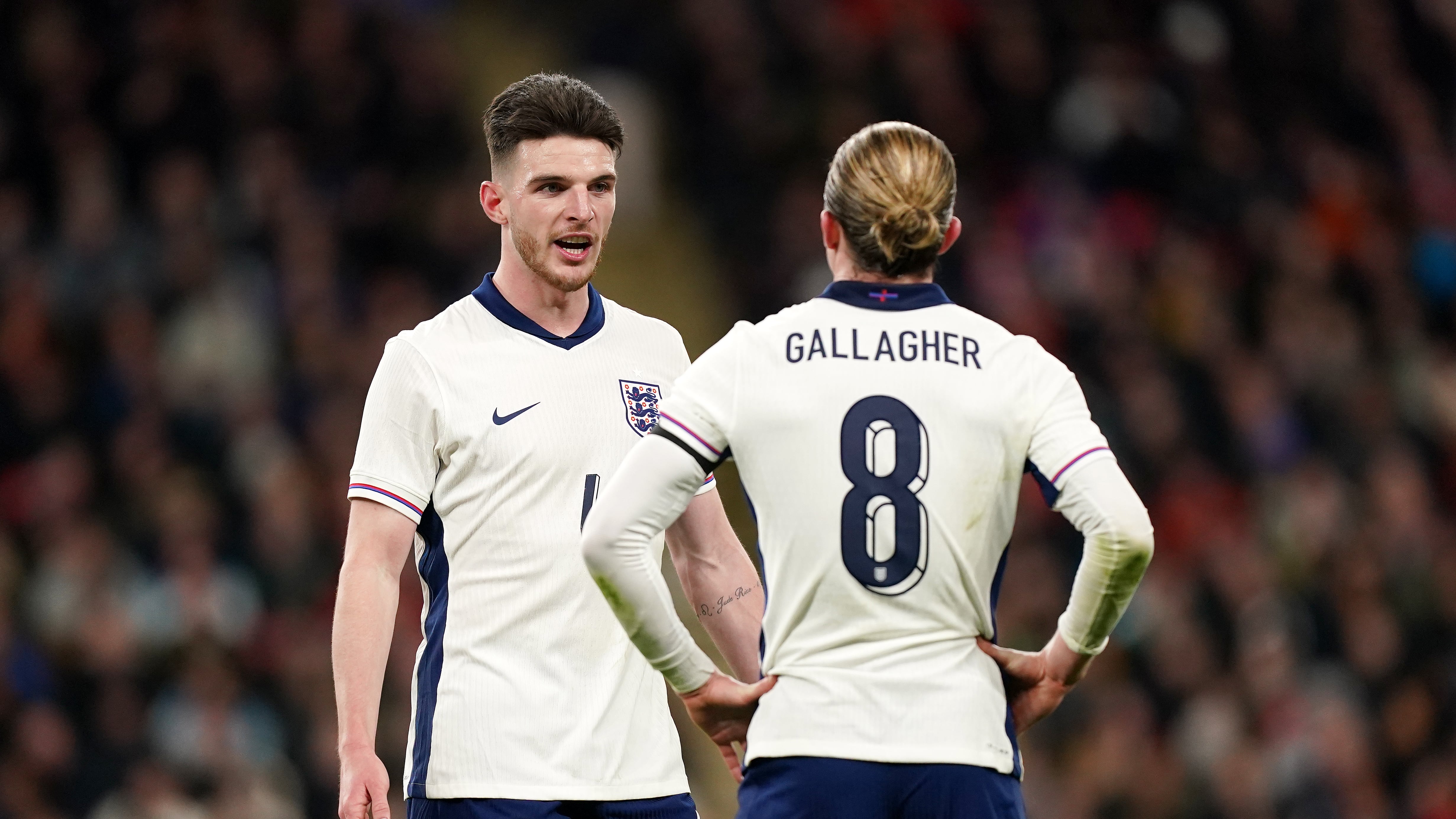 England’s Declan Rice (left) and Conor Gallagher are long-term friends