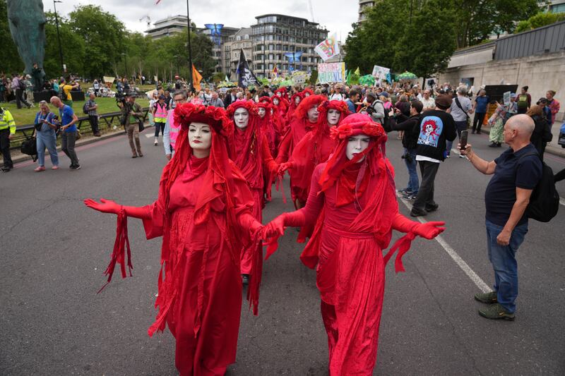 The Red Rebel Brigade took part in the march