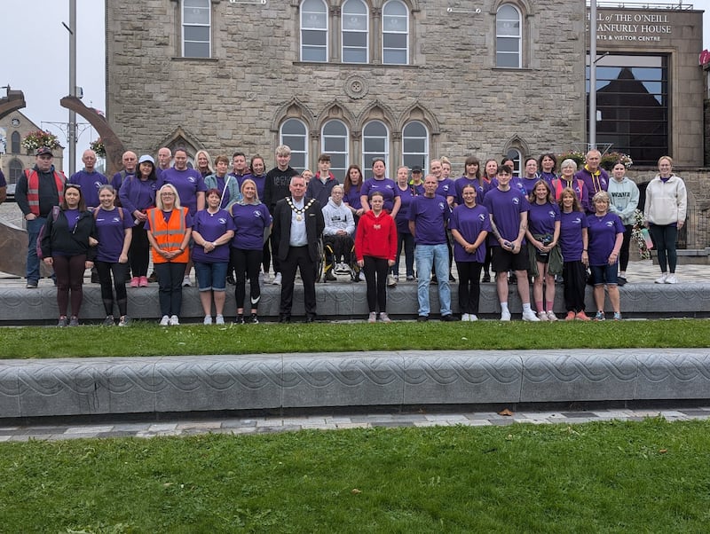 Participants at the Niamh Louise Foundation's World Suicide Prevention Awareness Day run and walk in Dungannon