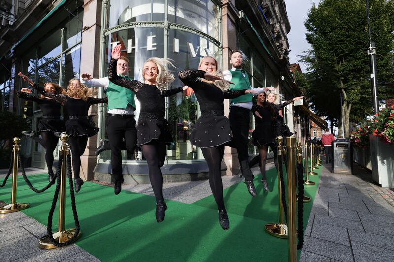 Irish dancers at the official opening of the Ivy Belfast Brasserie. Photo by Kelvin Boyes / Press Eye.