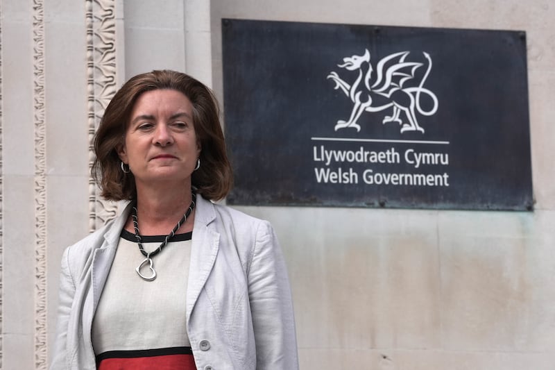 First Minister of Wales Eluned Morgan at Cathays Park in Cardiff