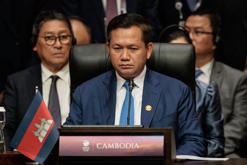 Cambodia’s Prime Minister Hun Manet (Yasuyoshi Chiba/Pool Photo via AP)