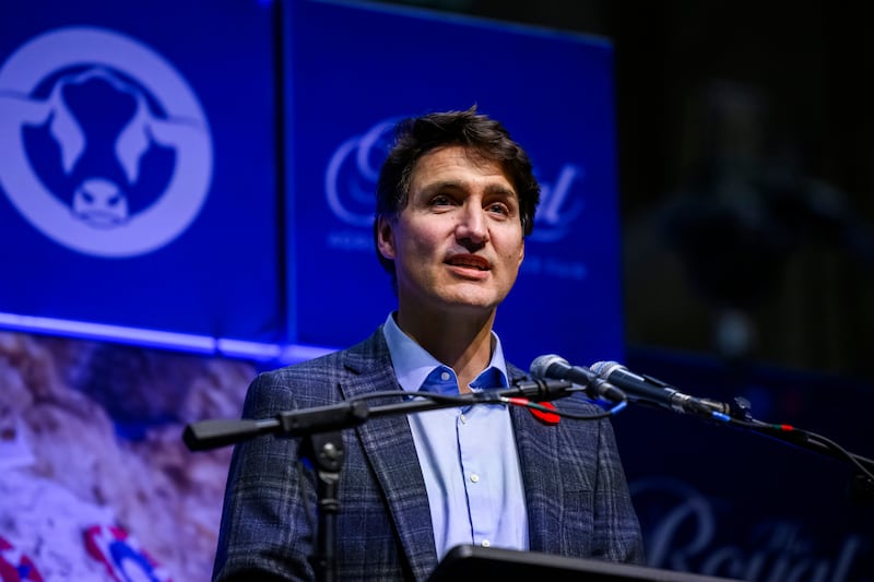 Justin Trudeau (Christopher Katsarov/The Canadian Press via AP)