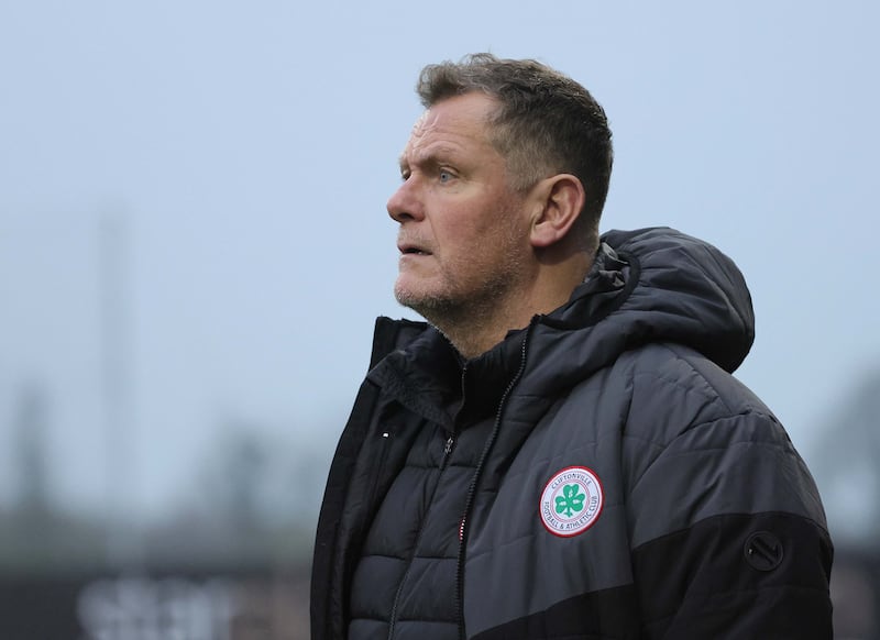 Pacemaker Press 91124
Dungannon v Cliftonville  Sports Direct Premiership
Cliftonville manager Jim Magilton  during today's game at Stangmore Park, Dungannon.  Photo by David Maginnis/Pacemaker Press