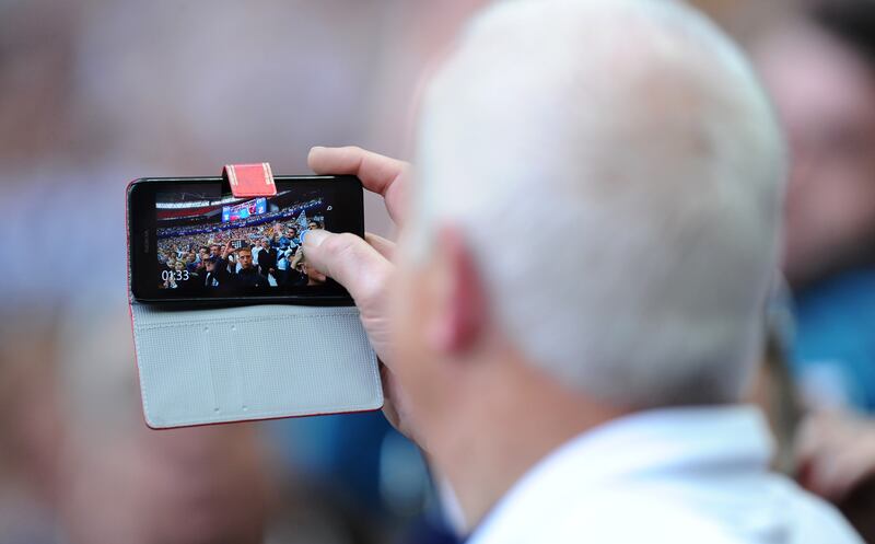 Man taking a photo,