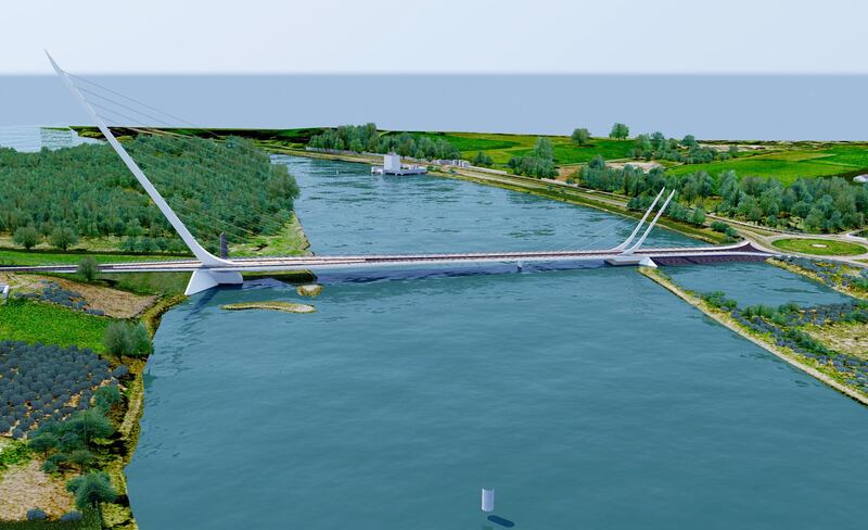 Artist’s impression of the Narrow Water Bridge project, which is expected to be completed in 2027