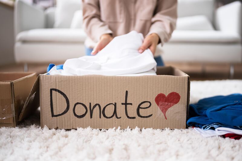 Decluttering and donating will put you in the right head space