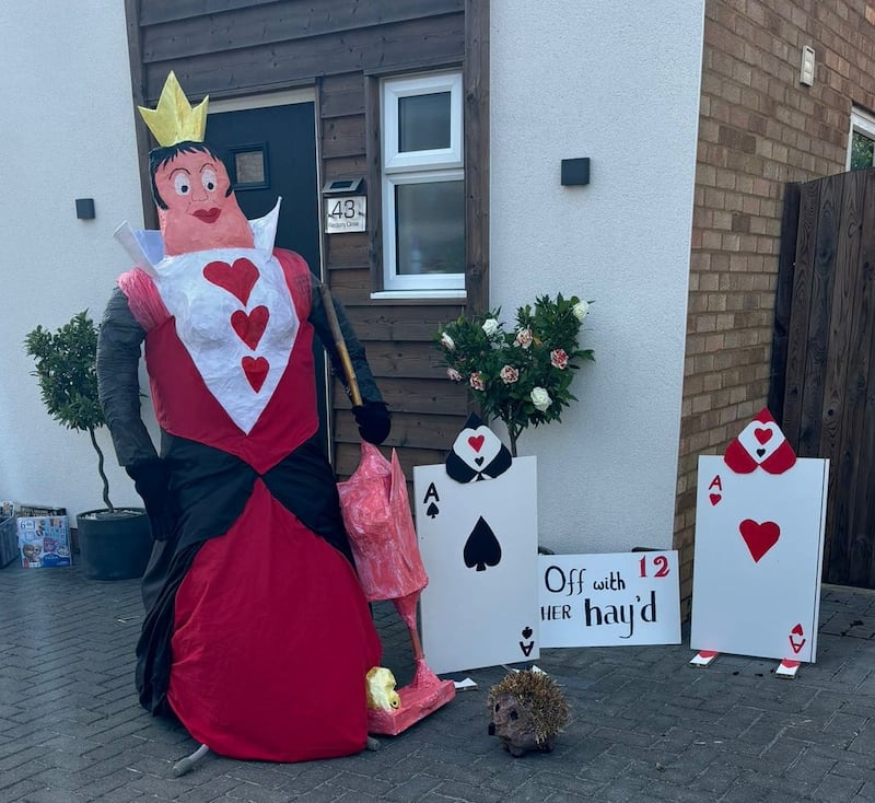 ‘Off with her Hay’d’ scarecrow