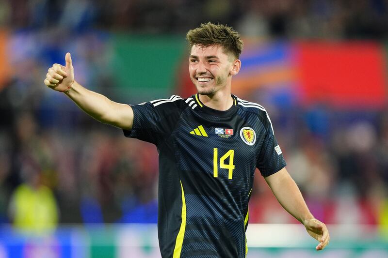 Billy Gilmour played against Switzerland