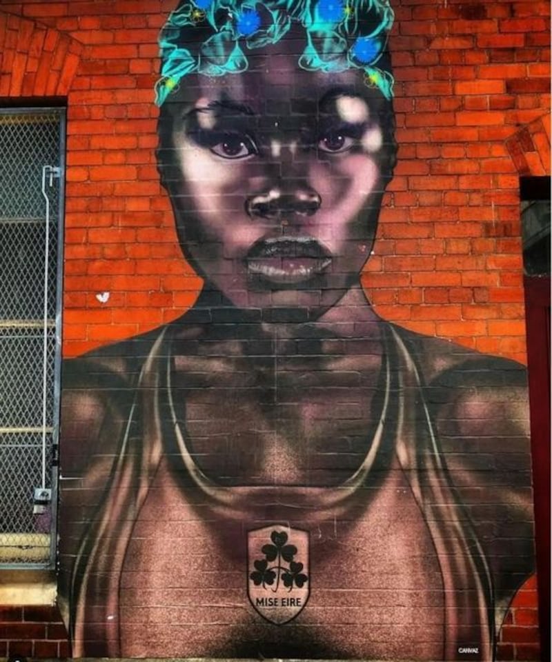 A new mural celebrating Dublin track star Rhasidat Adeleke has appeared on Chatham Row in Dublin ahead of the Olympics