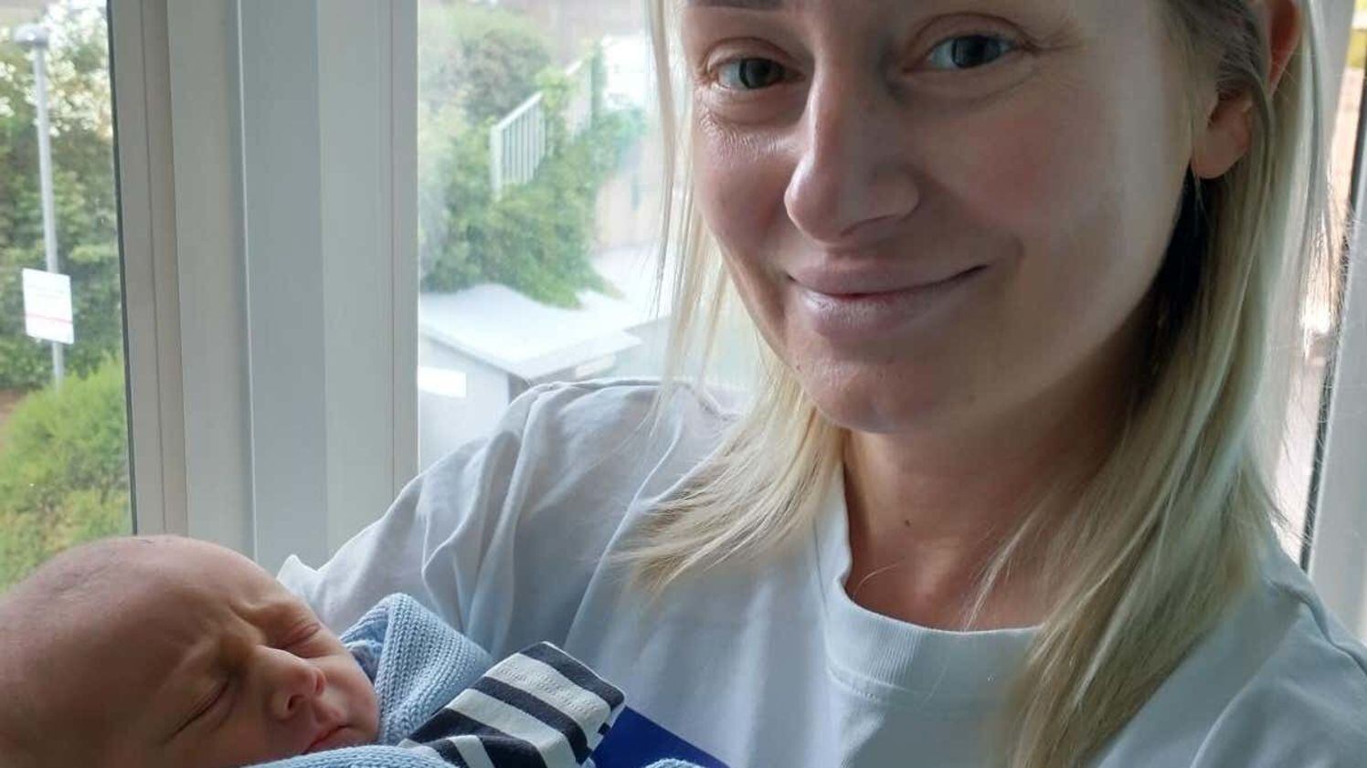 Lesia Husar gave birth at Nottingham City hospital after travelling more than 1,200 miles from her home in Chernivsti, Ukraine.