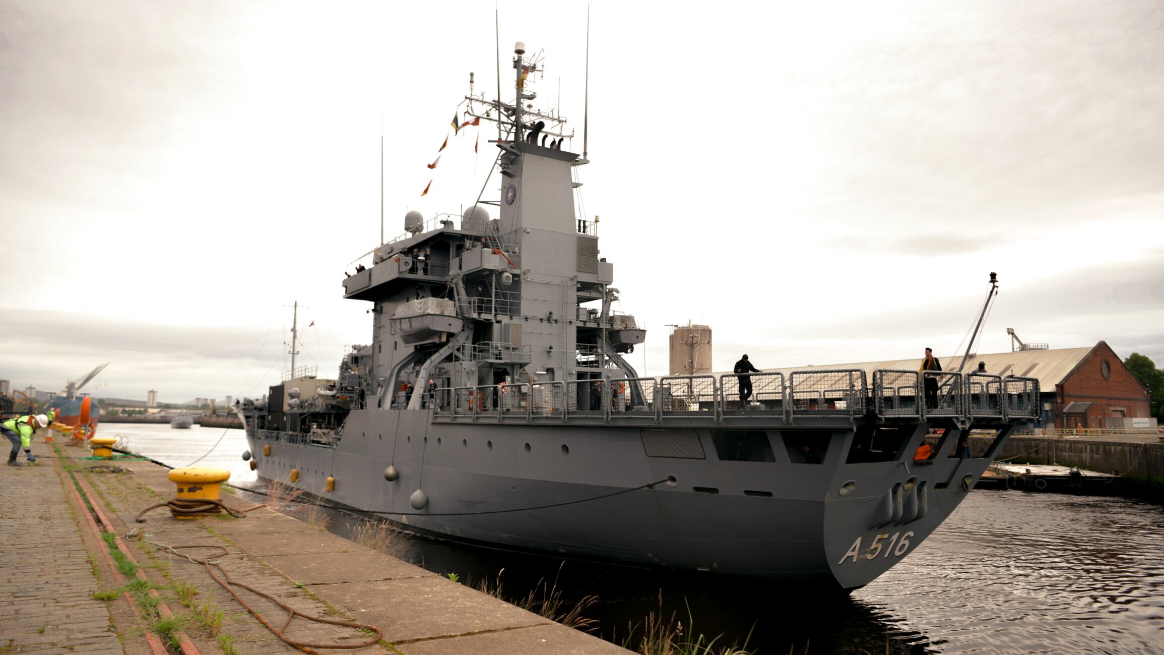 Ships taking part in Operation Sea Breeze have been docking in Glasgow