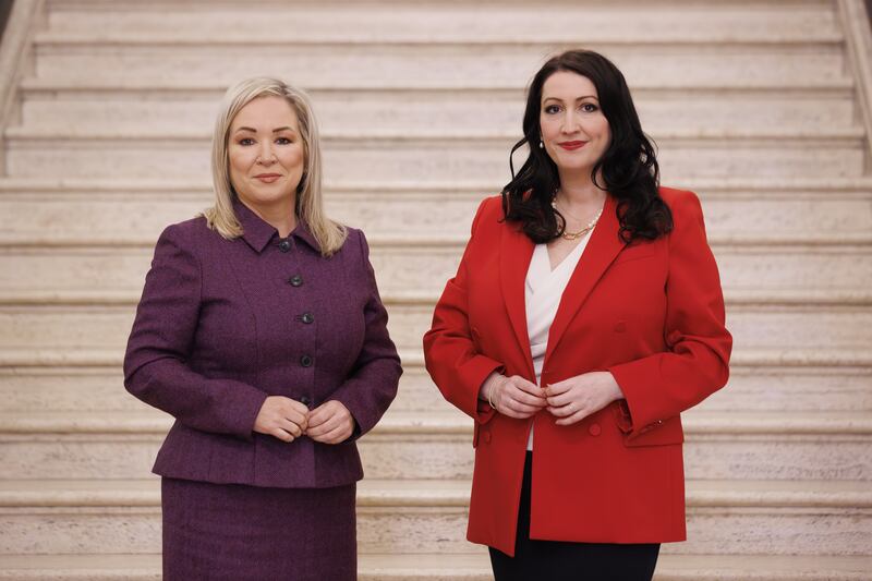 First Minister Michelle O’Neill and deputy First Minister Emma Little-Pengelly have called on the UK Government to improve funding for public services