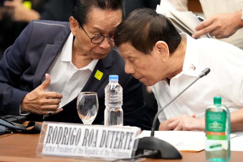 Mr Duterte answered questions over his so-called war on drugs (AP)