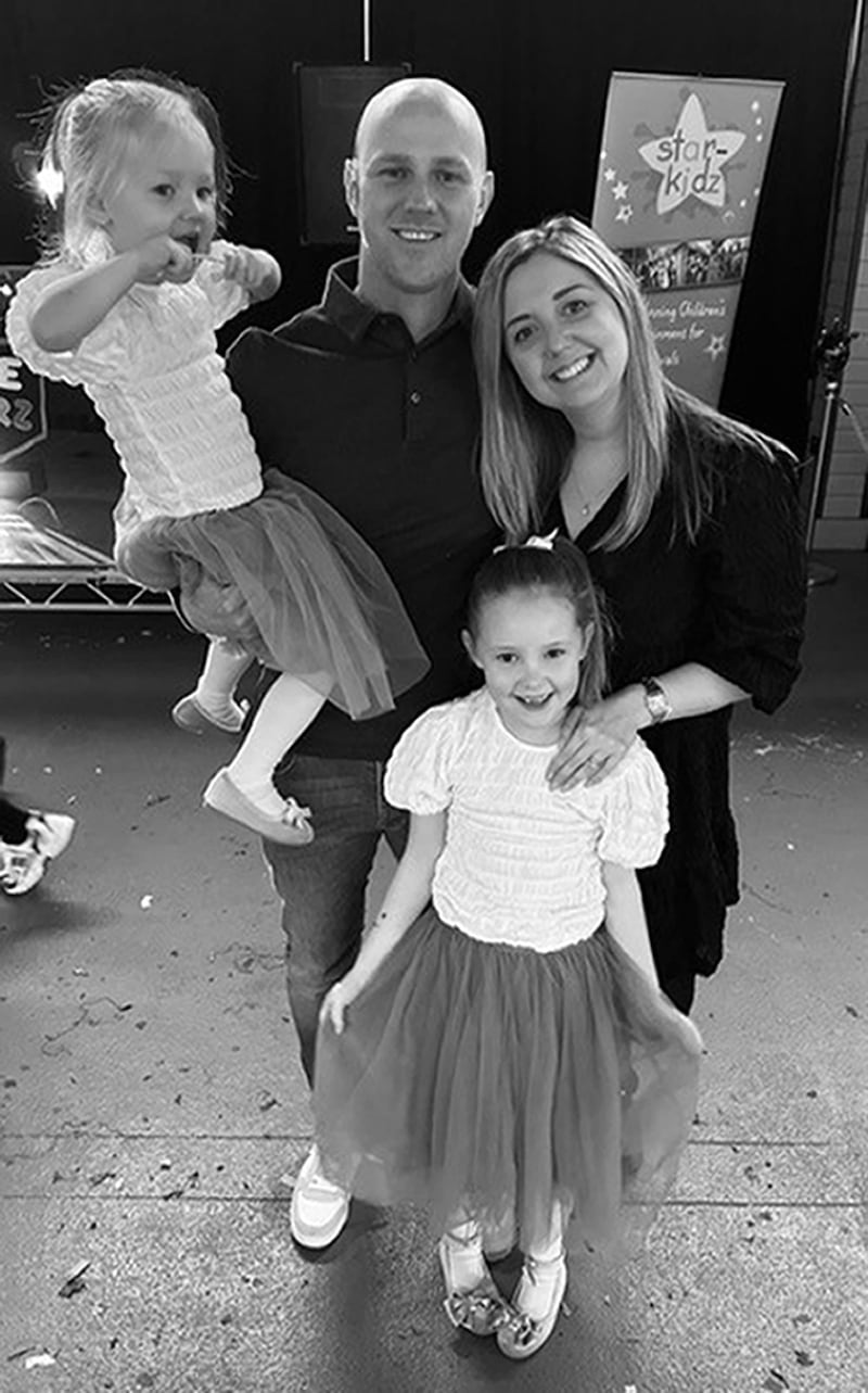 Elsie Dot Stancombe with mother Jenni, father David and younger sister Rosie (Merseyside Police)