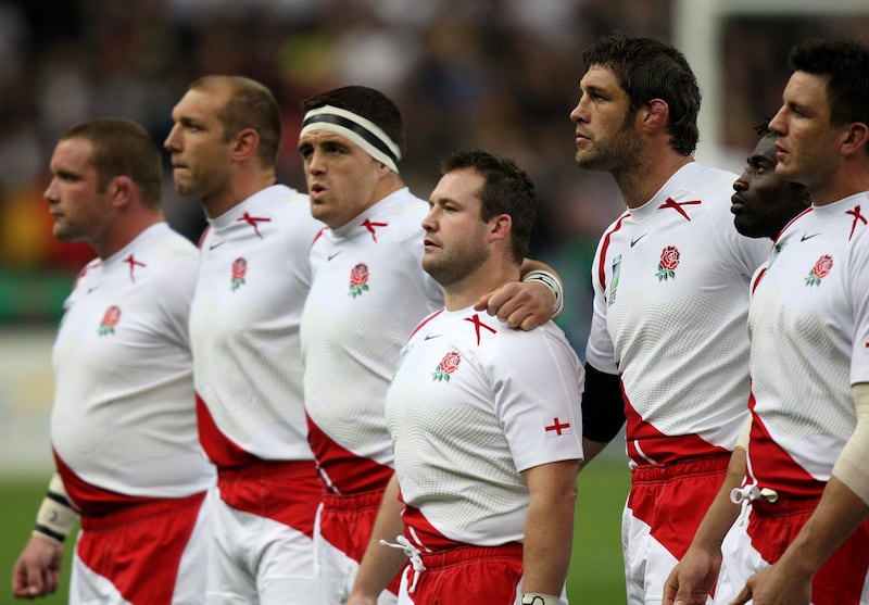 England’s 2003 world champions Phil Vickery (left) and Mark Regan (centre) have also been named in the proceedings