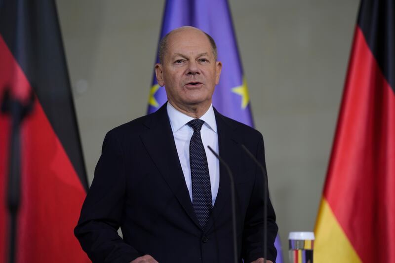 German Chancellor Olaf Scholz said it is ‘no problem’ for him to call for a confidence vote before Christmas (Markus Schreiber/AP)