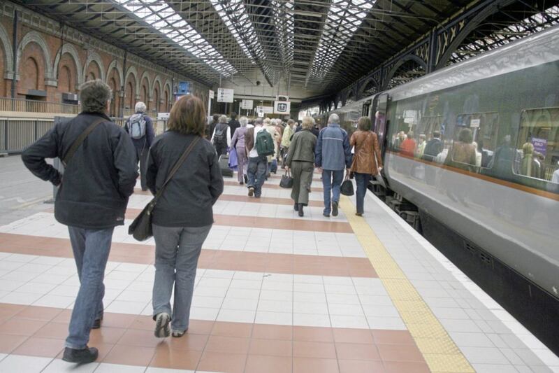 Dublin's Connolly Station, 130 minutes by train from Belfast