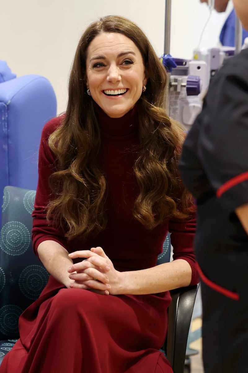 The visit was Kate’s first major solo official engagement for more than a year