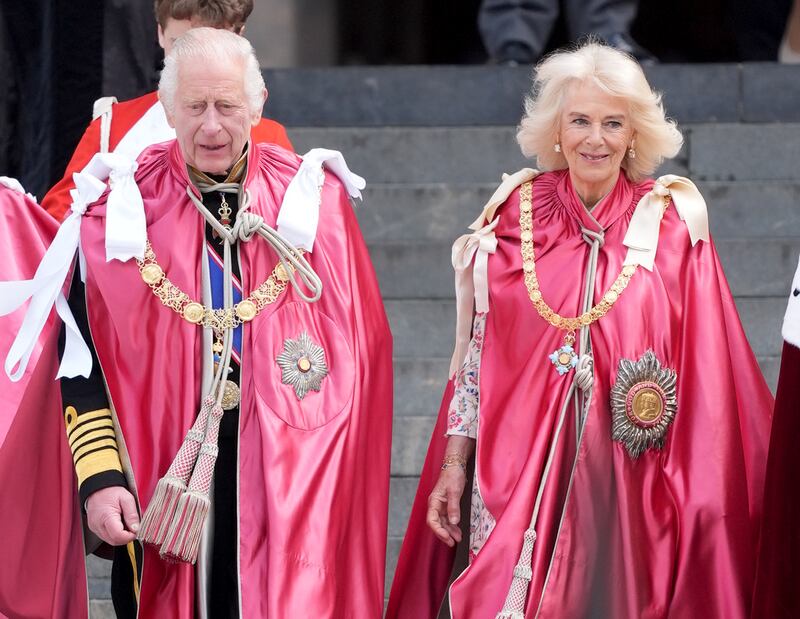 The King and Queen attending a service for the Order of the British Empire at St Paul’s Cathedral earlier this month