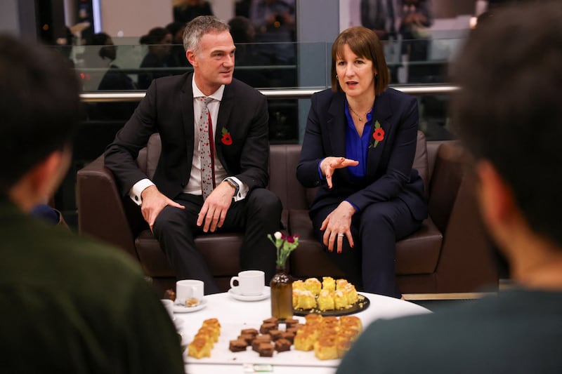 Rachel Reeves, with Science, Innovation and Technology Secretary Peter Kyle