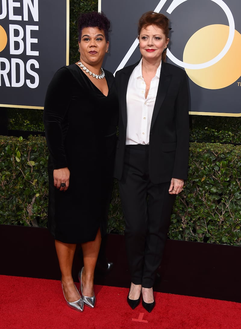 Rosa Clemente and Susan Sarandon (Jordan Strauss/Invision/AP)